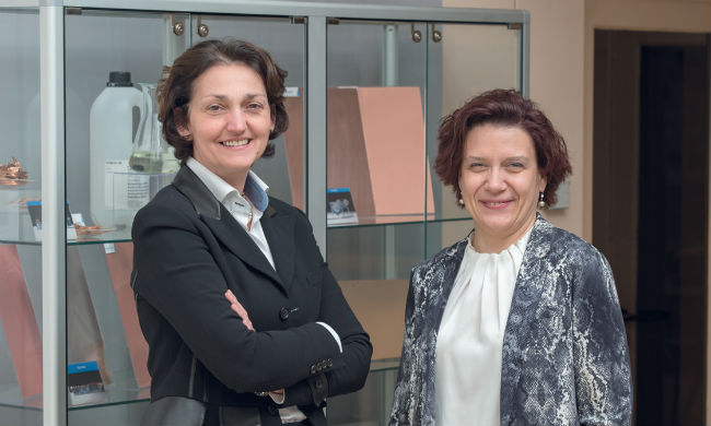 De g. à dr. : Fabienne Bozet, CEO, et Christelle Cornet, DRH ad interim, Circuit Foil.