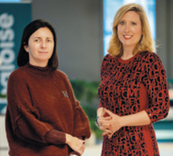 De g. à dr. : Laurence Fransen, Director Head of Human Resources, et Elénore Bertoncini, Heads of Comms, Culture & Change, Baloise Luxembourg. De g. à dr. : Laurence Fransen, Director Head of Human Resources, et Elénore Bertoncini, Heads of Comms, Culture & Change, Baloise Luxembourg.