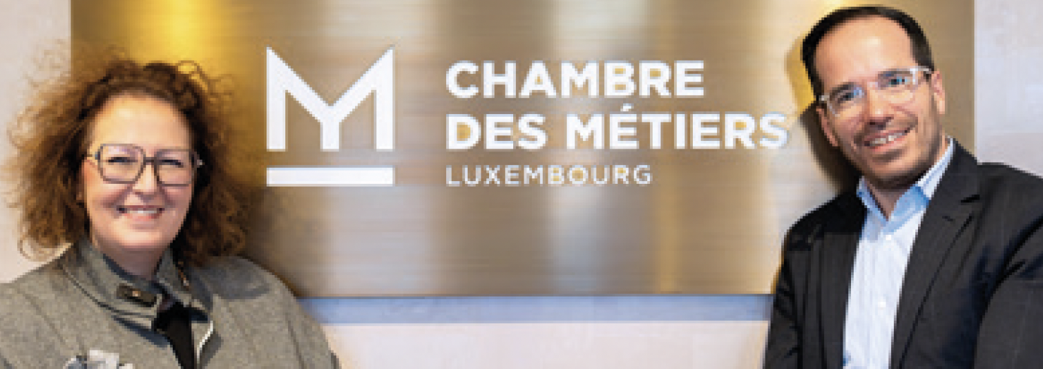 Hélène Mayer, directrice de la division Formation, et Rafael Raimundo, chef de service de la Formation continue, Chambre des Métiers. Hélène Mayer, directrice de la division Formation, et Rafael Raimundo, chef de service de la Formation continue, Chambre des Métiers.