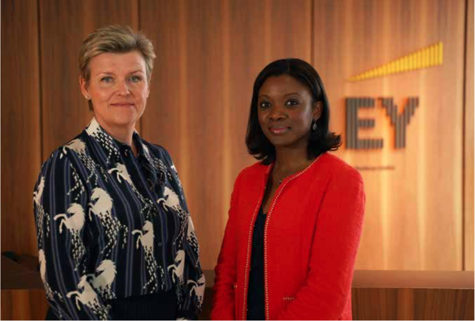 De g. à dr.: Isabelle Nicks (associée, People Leader et responsable Diversité) et Aïssta Coulibaly (Associate Partner), EY Luxembourg.