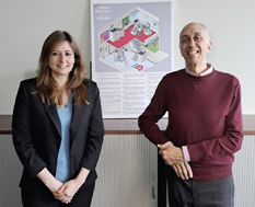 Iris Depoulain, chargée de direction, Office de la propriété intellectuelle du ministère de l’Économie, et Serge Quazzotti, directeur, IPIL.