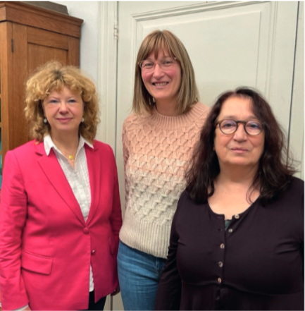 De g. à dr. : Joëlle Letsch (Managing Partner,  ADT-Center), Norma Zambon (cheffe du service  des Sports, Ville d’Esch-sur-Alzette) et Nicole  Jemming (cheffe du service Égalité des chances,  Ville d’Esch-sur-Alzette).