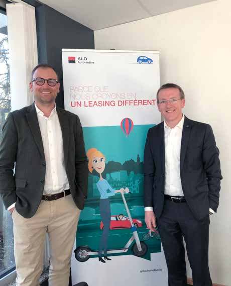De g. à dr. : Sébastien Berthelot (Founder & Managing Partner, Moovee) et Dominique Roger (directeur général, ALD Automotive Luxembourg).
