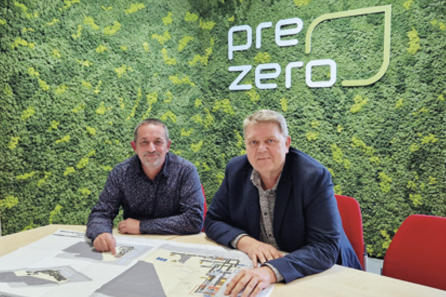 De g. à dr. : Frédéric Guichard (directeur des Déchets dangereux) et Yves Feuillen (CEO), PreZero Lamesch.